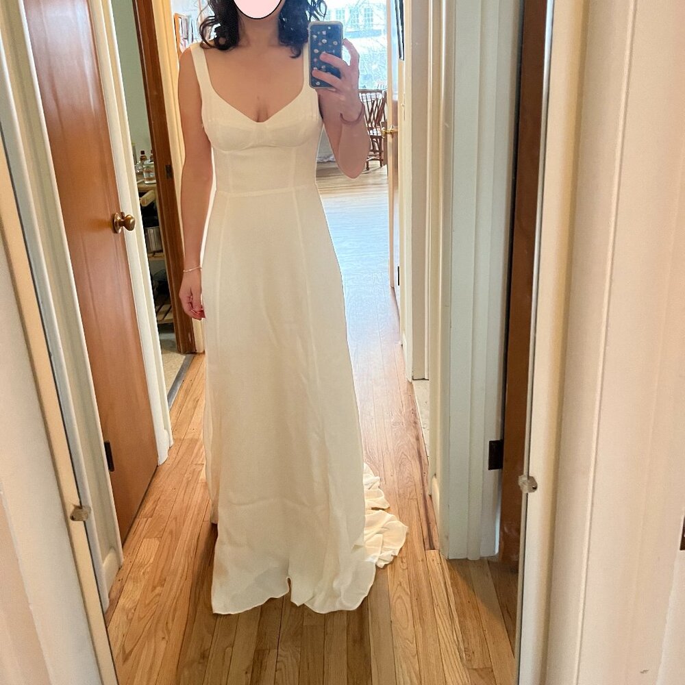 Lecce Reformation Dress in Ivory (size 6)